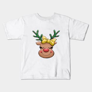 Baby Deer Christmas Kids T-Shirt